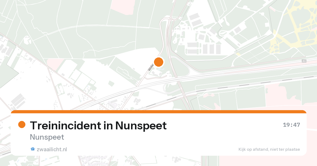 Treinincident in Nunspeet — 28 aug 2026