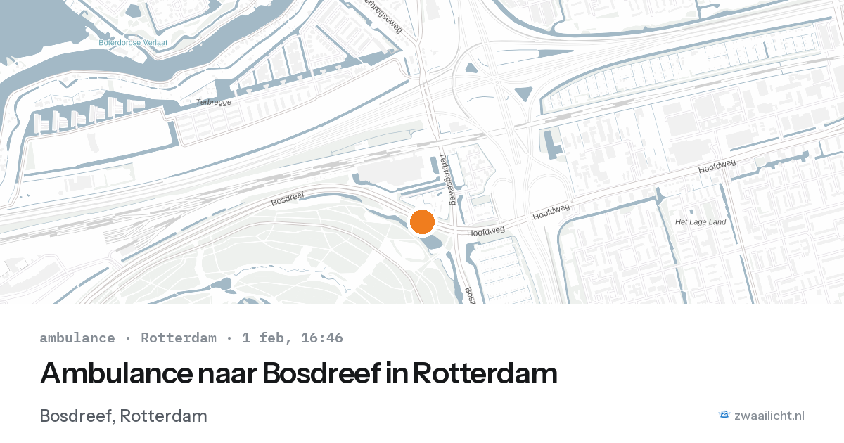 Ambulance naar Bosdreef in Rotterdam — 1 feb 2026