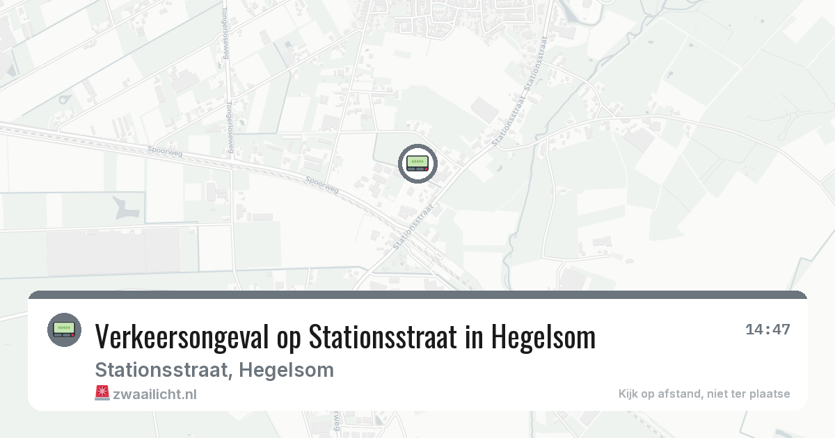 Verkeersongeval op Stationsstraat in Hegelsom — 19 mrt 2026
