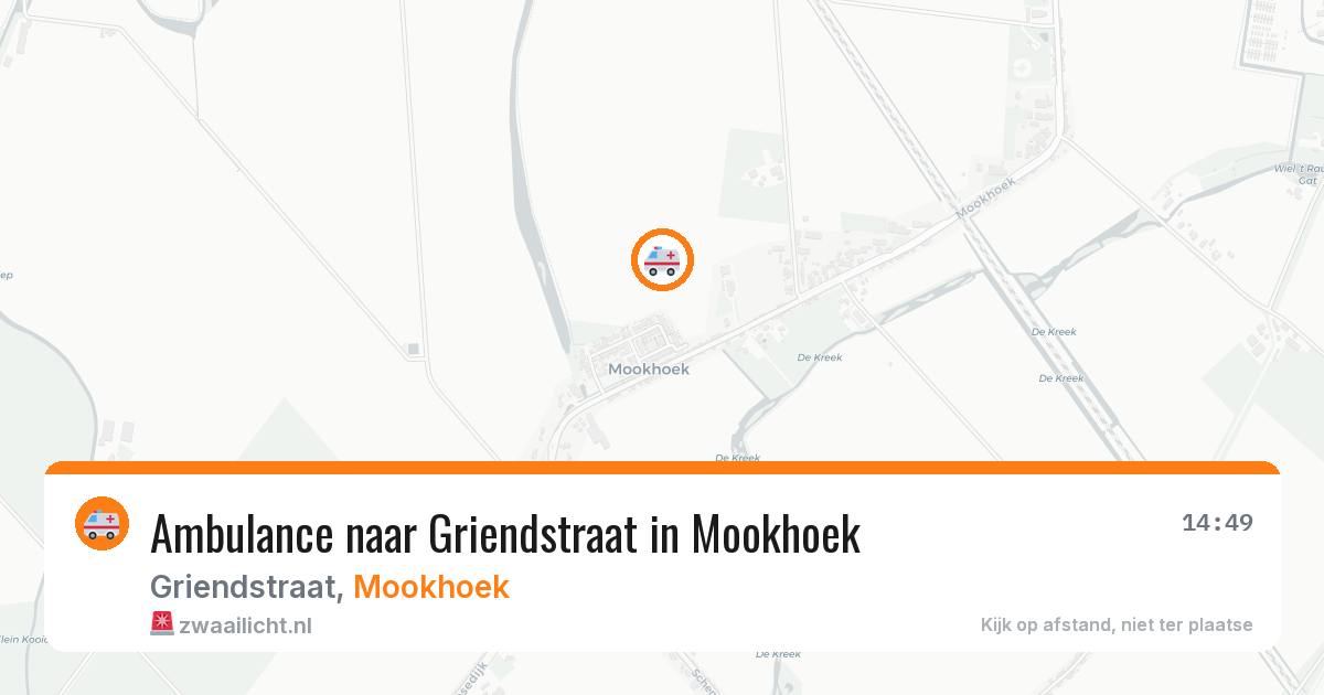 Ambulance naar Griendstraat in Mookhoek — 25 jun 2026