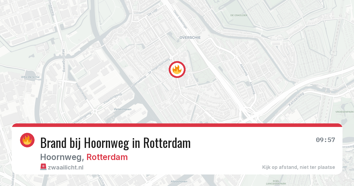 Brand bij Hoornweg in Rotterdam — 7 apr 2026