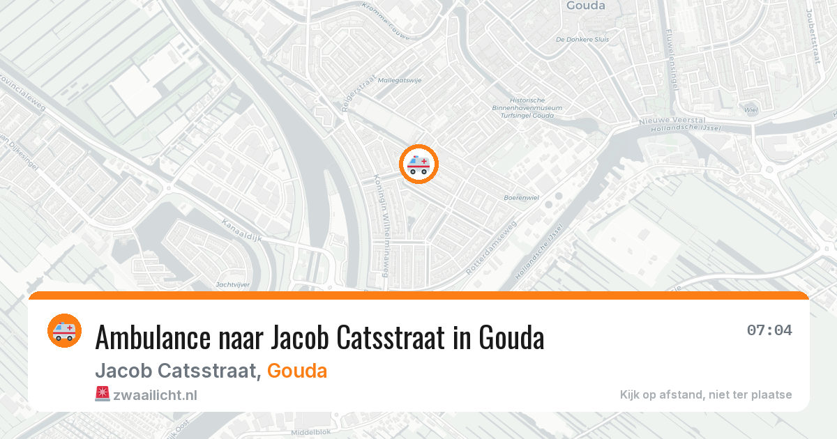 Ambulance naar Jacob Catsstraat in Gouda — 5 jun 2026