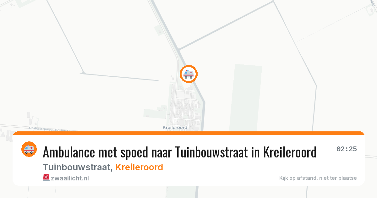 Ambulance met spoed naar Tuinbouwstraat in Kreileroord — 22 jan 2026
