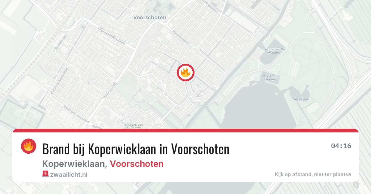 Brand bij Koperwieklaan in Voorschoten — 28 mrt 2026