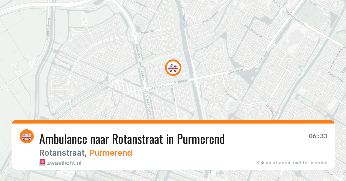 Ambulance naar Rotanstraat in Purmerend — 30 mrt 2026