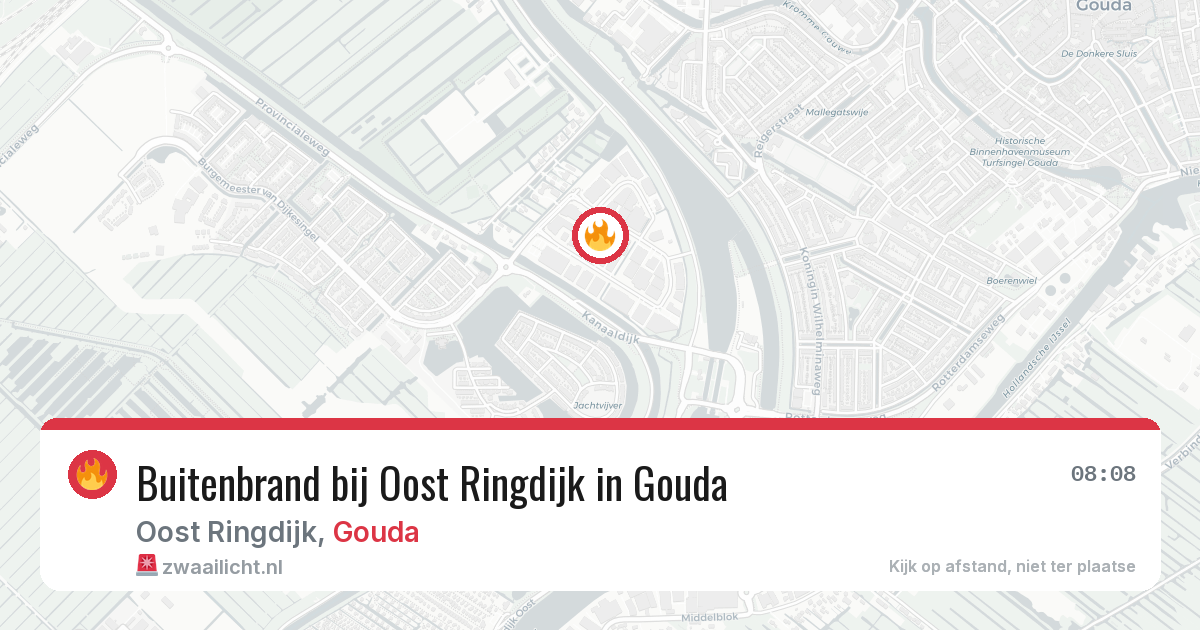 Buitenbrand bij Oost Ringdijk in Gouda — 31 mei 2026