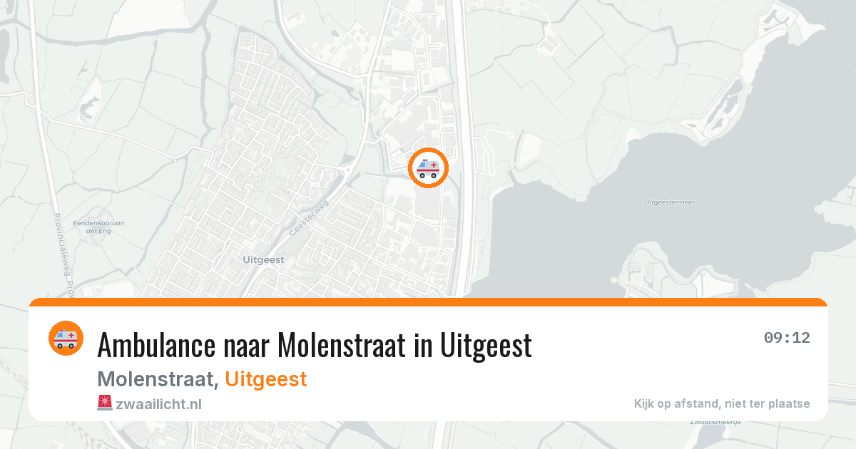 Ambulance naar Molenstraat in Uitgeest — 23 jan 2026