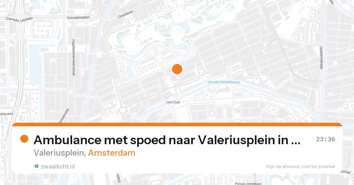 Ambulance met spoed naar Valeriusplein in Amsterdam — 31 jan 2026