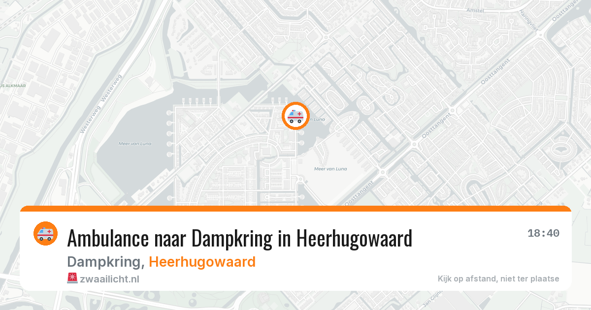 Ambulance naar Dampkring in Heerhugowaard — 1 jul 2026