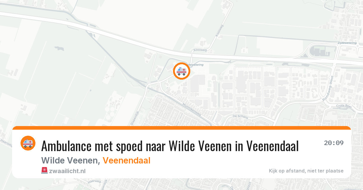 Ambulance met spoed naar Wilde Veenen in Veenendaal — 26 jun 2026