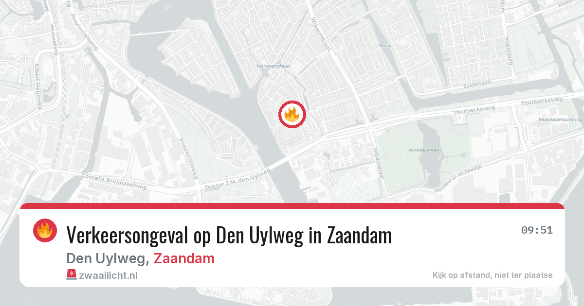 Verkeersongeval op Den Uylweg in Zaandam — 12 mei 2026