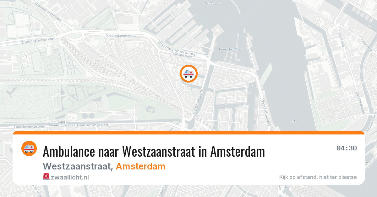 Ambulance naar Westzaanstraat in Amsterdam — 22 mei 2026