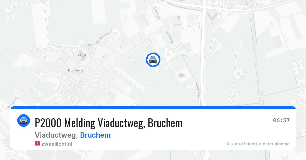 P2000 Melding Viaductweg, Bruchem — 1 jul 2026