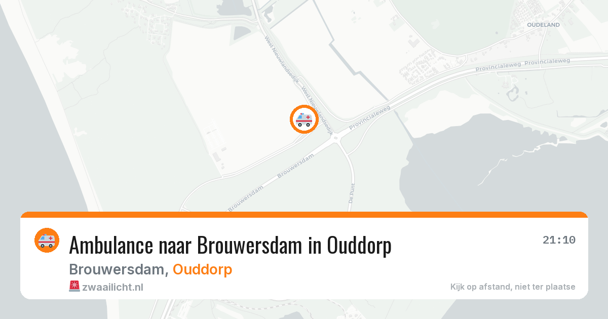 Ambulance naar Brouwersdam in Ouddorp — 9 mei 2026