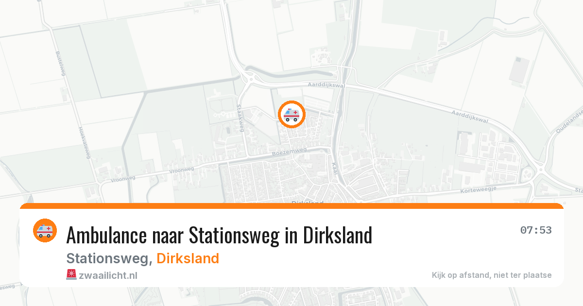 Ambulance naar Stationsweg in Dirksland — 23 apr 2026
