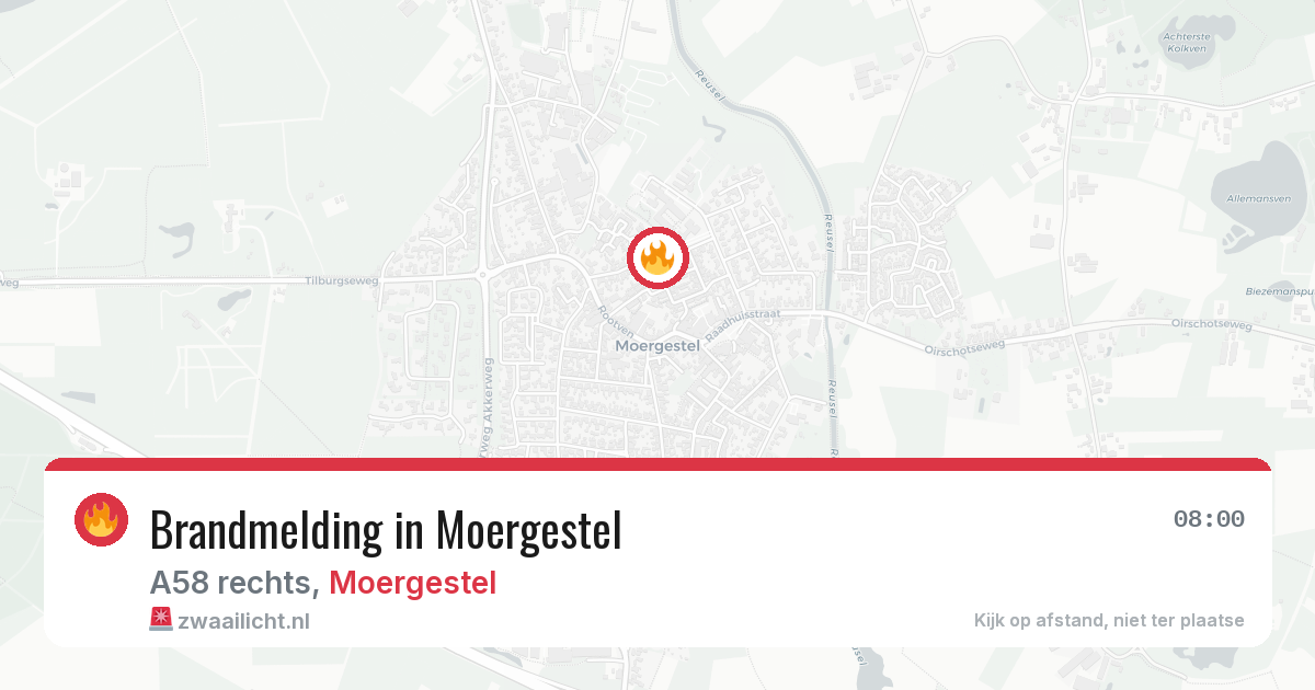 Brandmelding in Moergestel — 3 jun 2026