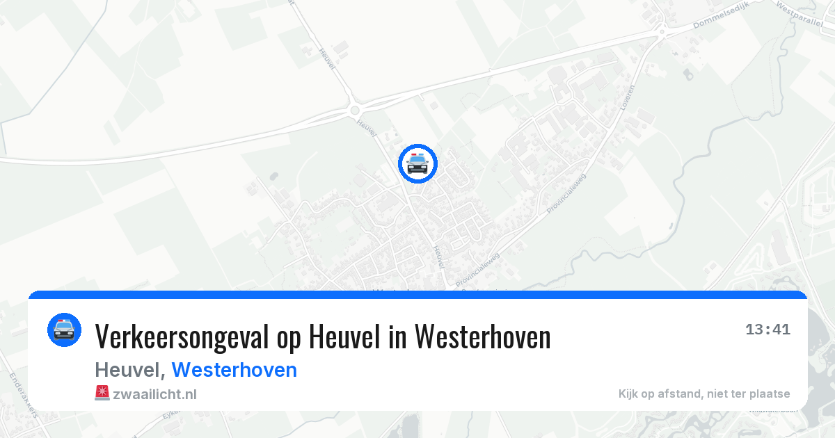 Verkeersongeval op Heuvel in Westerhoven — 16 mrt 2026