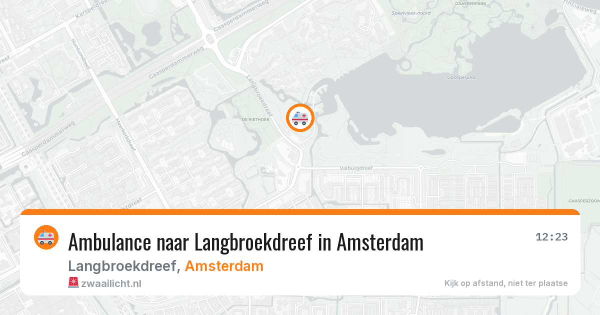 Ambulance naar Langbroekdreef in Amsterdam — 5 apr 2026