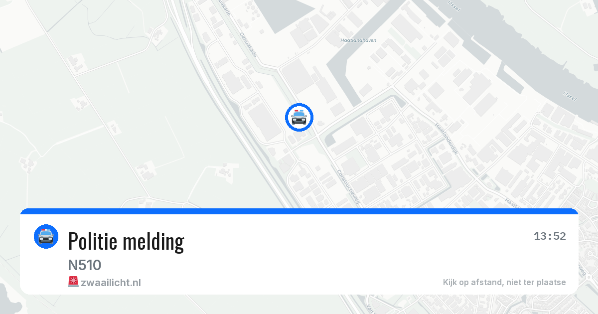 Politie melding — 1 aug 2026