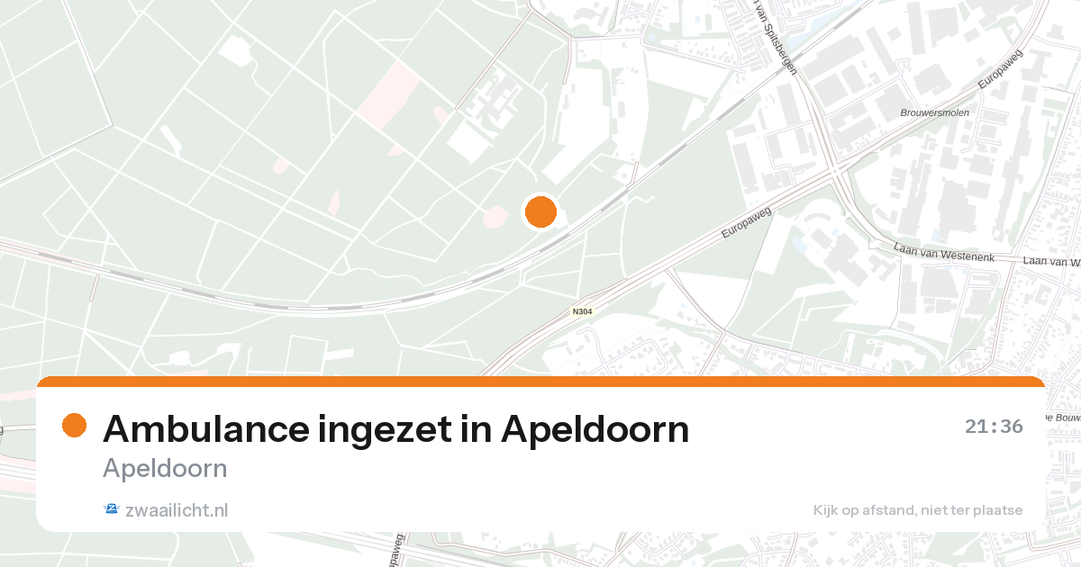 Ambulance ingezet in Apeldoorn — 26 aug 2026