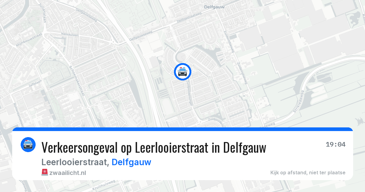 Verkeersongeval op Leerlooierstraat in Delfgauw — 25 jun 2026