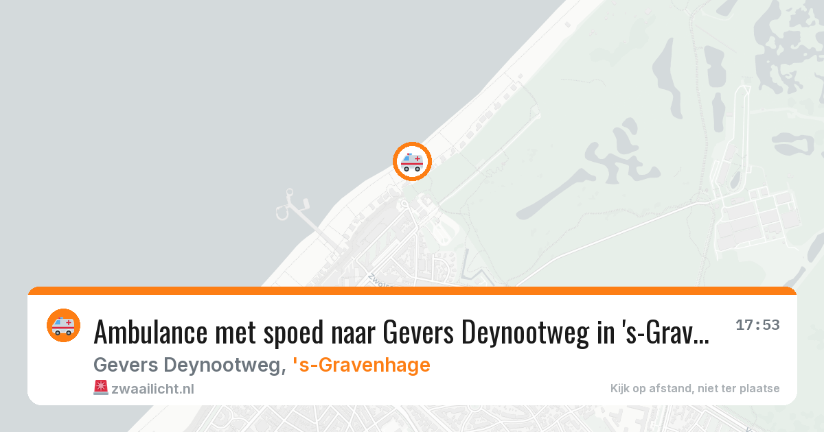Ambulance met spoed naar Gevers Deynootweg in 's-Gravenhage — 1 aug 2026