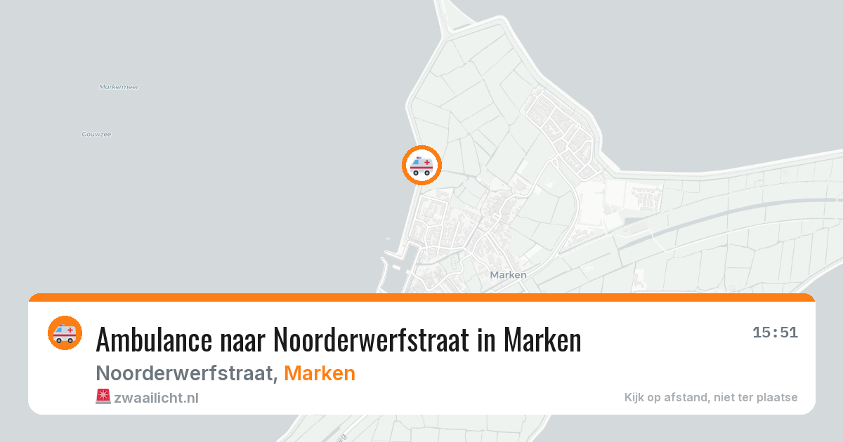 Ambulance naar Noorderwerfstraat in Marken — 6 jul 2026
