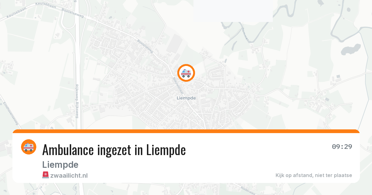 Ambulance ingezet in Liempde — 11 jul 2026