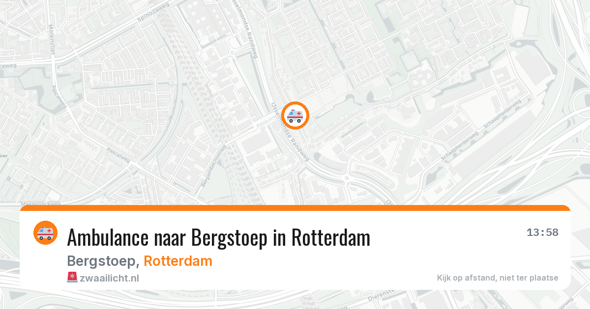Ambulance naar Bergstoep in Rotterdam — 24 jun 2026