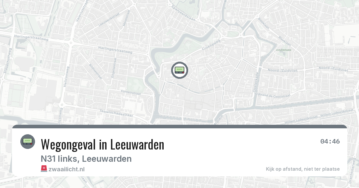 Wegongeval in Leeuwarden — 1 feb 2026