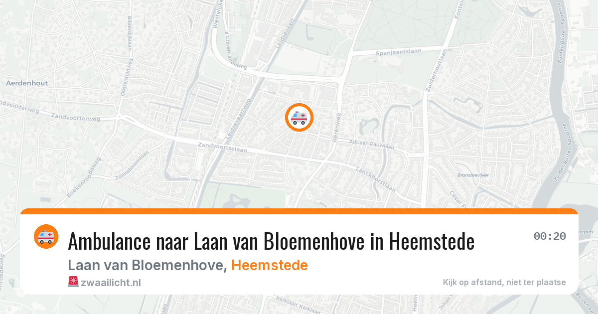 Ambulance naar Laan van Bloemenhove in Heemstede — 23 jul 2026