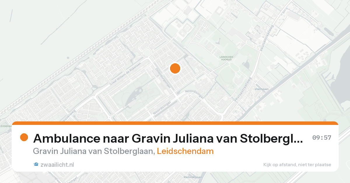 Ambulance naar Gravin Juliana van Stolberglaan in Leidschendam — 15 mei 2026