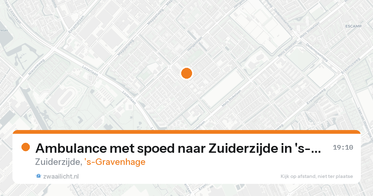 Ambulance met spoed naar Zuiderzijde in 's-Gravenhage — 3 mei 2026