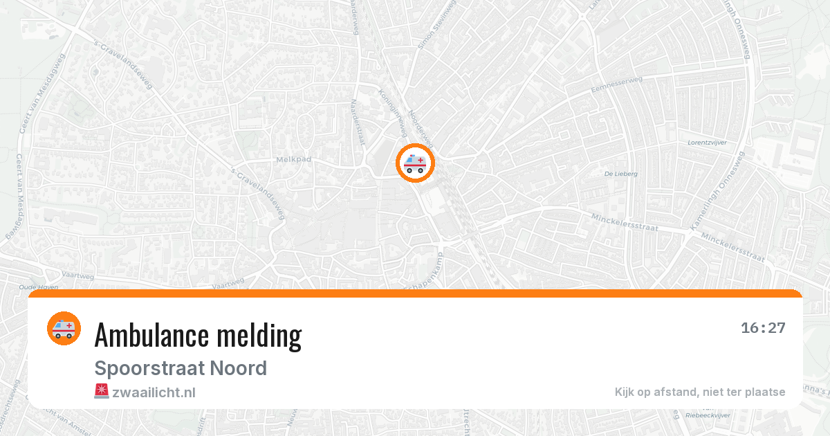 Ambulance melding — 6 jul 2026