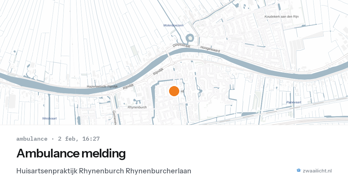 Ambulance melding — 2 feb 2026