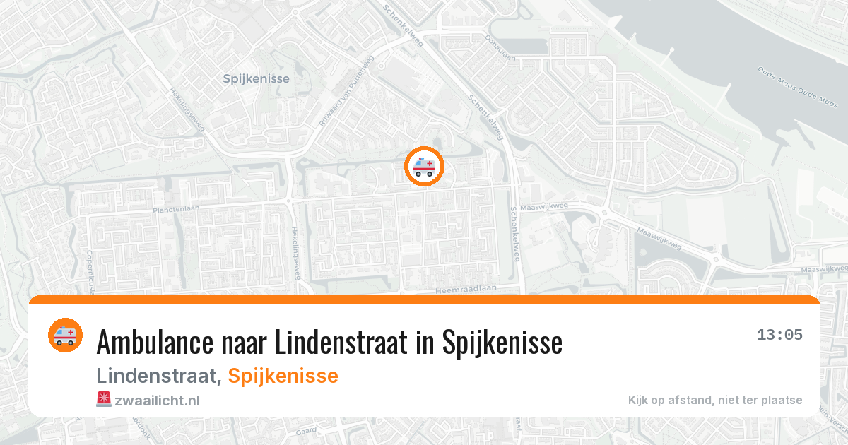 Ambulance naar Lindenstraat in Spijkenisse — 16 mrt 2026