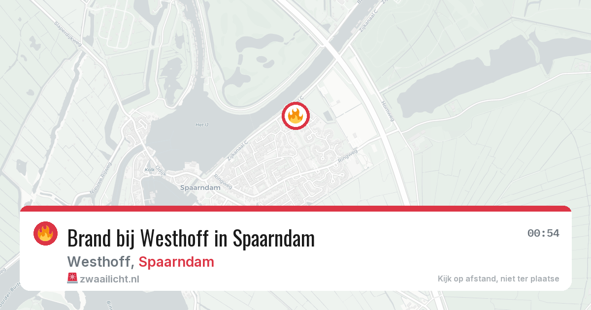 Brand bij Westhoff in Spaarndam — 28 jan 2026