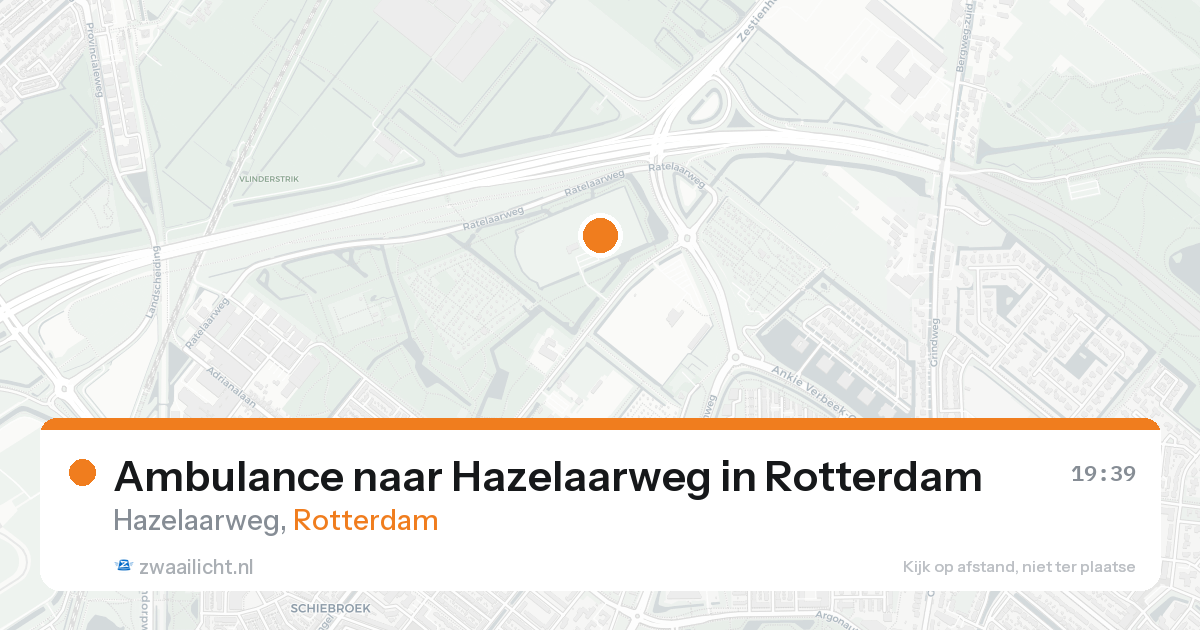 Ambulance naar Hazelaarweg in Rotterdam — 25 aug 2026