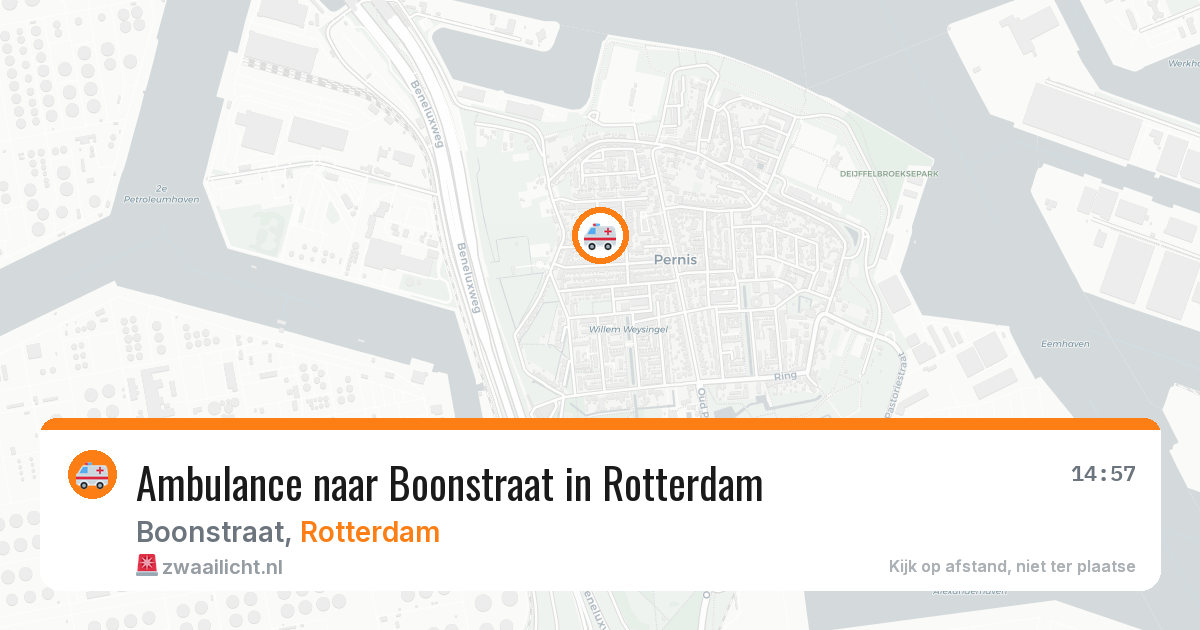Ambulance naar Boonstraat in Rotterdam — 27 apr 2026
