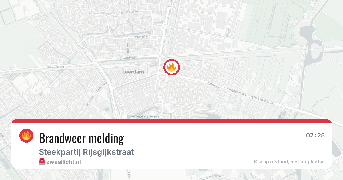 Brandweer melding — 4 jul 2026