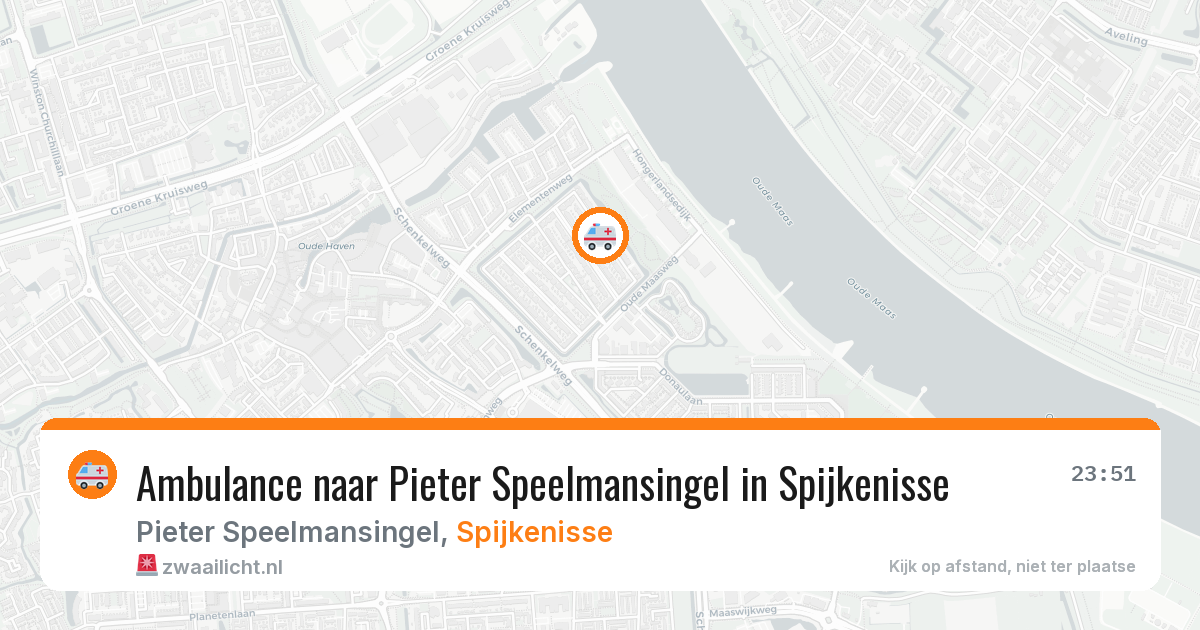 Ambulance naar Pieter Speelmansingel in Spijkenisse — 10 jul 2026