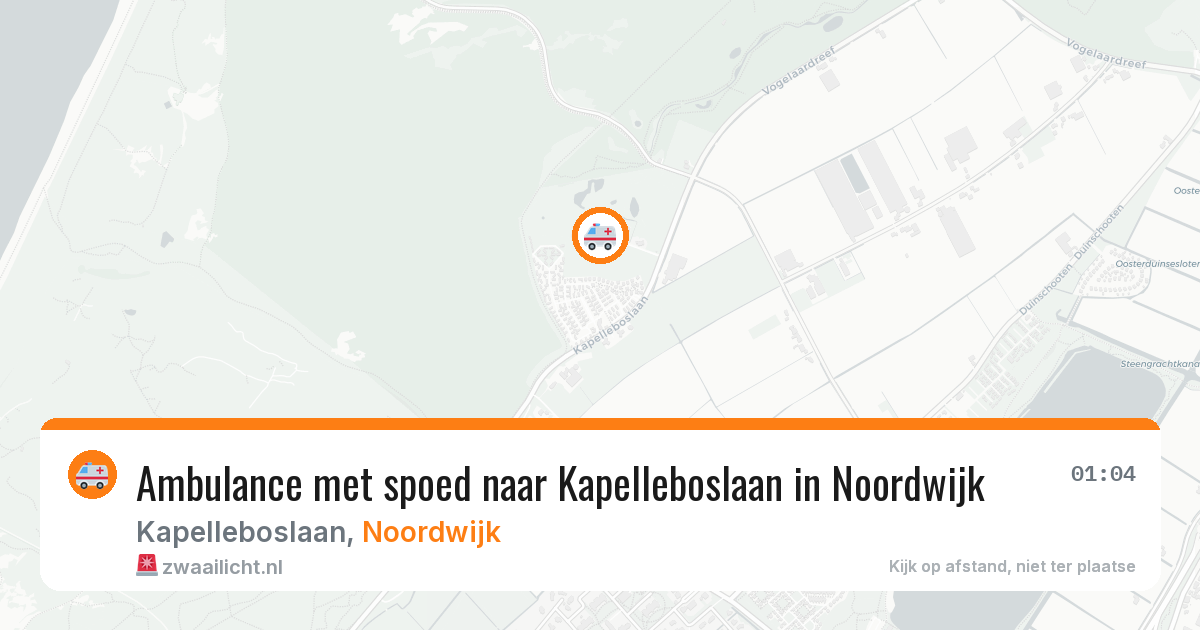 Ambulance met spoed naar Kapelleboslaan in Noordwijk — 31 mrt 2026