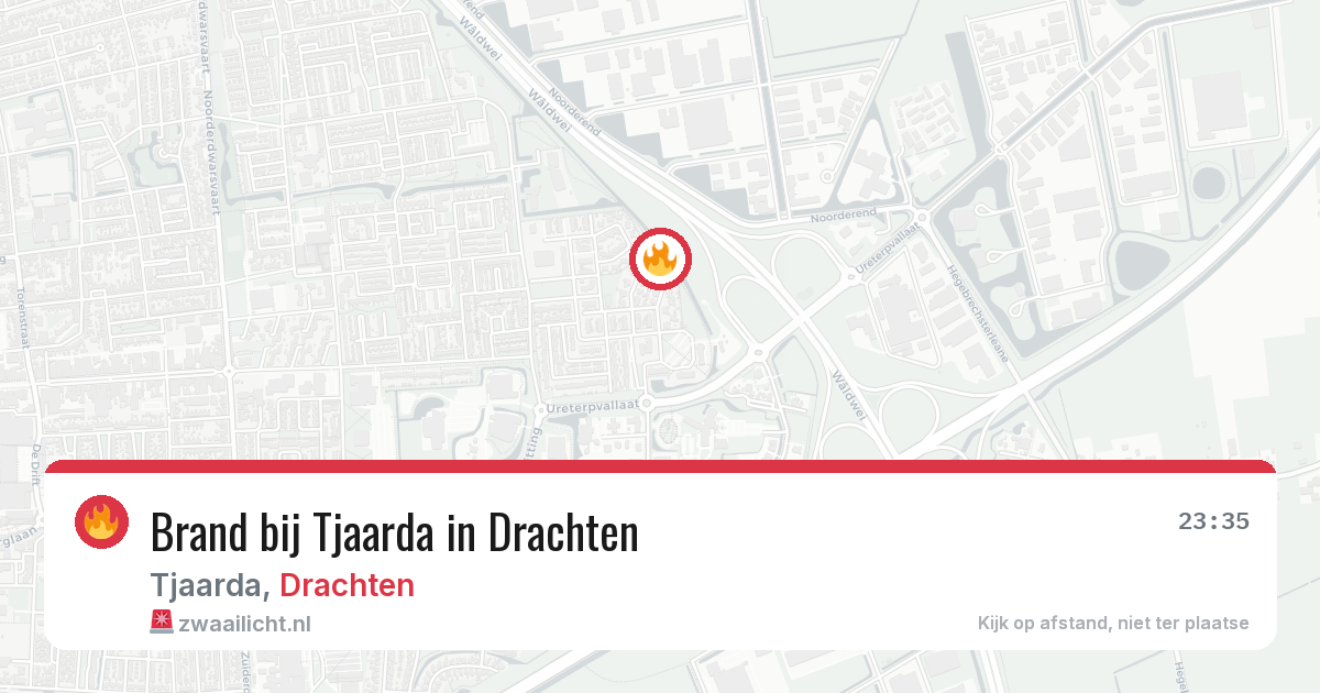Brand bij Tjaarda in Drachten — 19 jun 2026