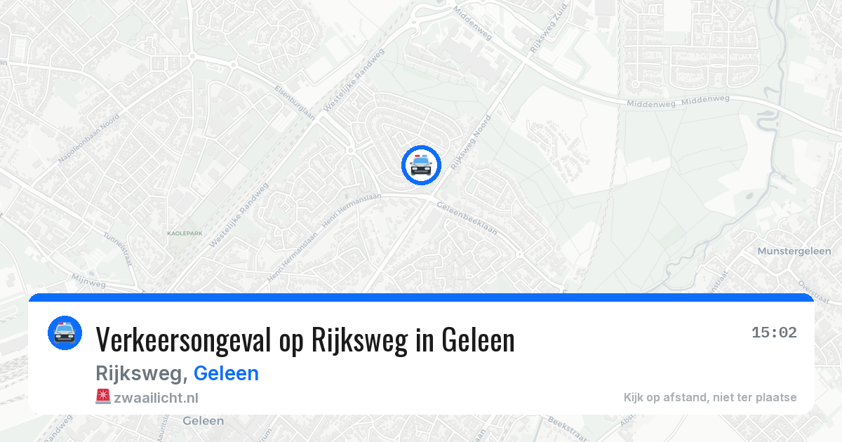 Verkeersongeval op Rijksweg in Geleen — 15 mei 2026