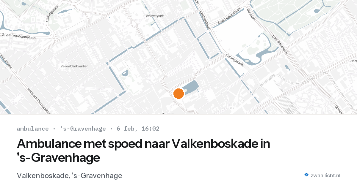 Ambulance met spoed naar Valkenboskade in 's-Gravenhage — 6 feb 2026