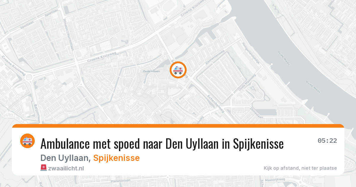 Ambulance met spoed naar Den Uyllaan in Spijkenisse — 29 jan 2026