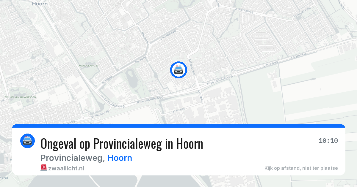 Ongeval op Provincialeweg in Hoorn — 6 apr 2026