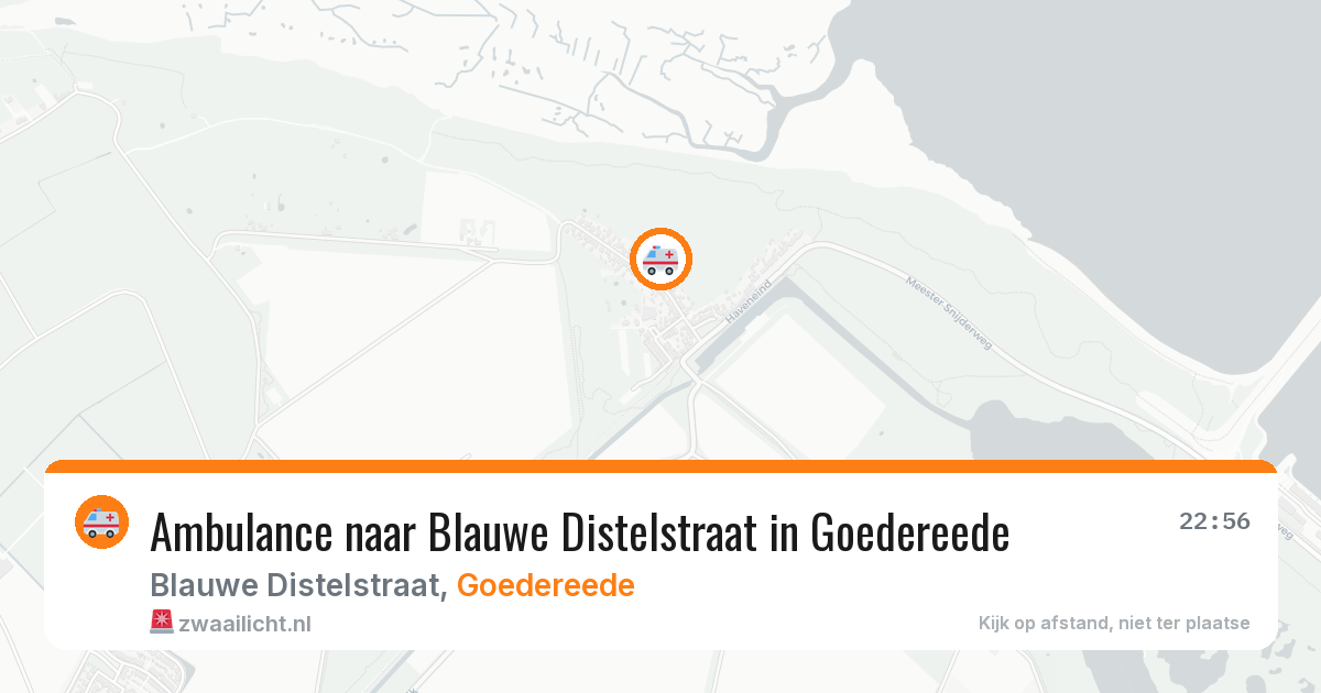 Ambulance naar Blauwe Distelstraat in Goedereede — 31 mei 2026
