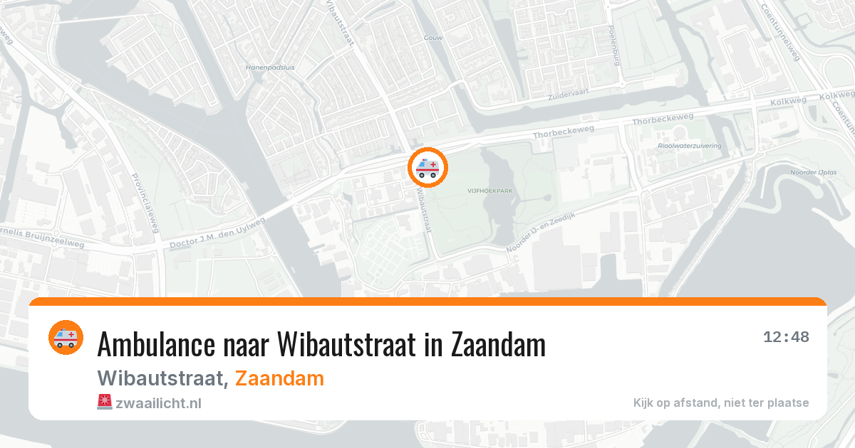 Ambulance naar Wibautstraat in Zaandam — 22 mrt 2026