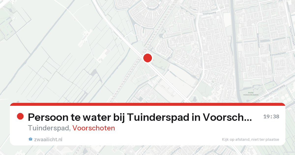 Persoon te water bij Tuinderspad in Voorschoten — 17 aug 2026